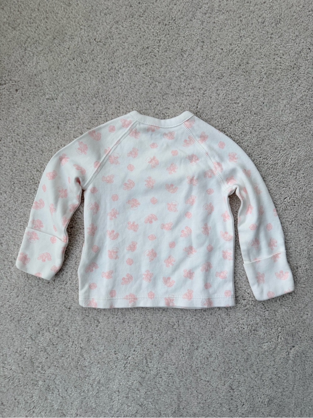 Ralph Lauren White and Light Pink Infant 3-Piece Pajama Set - Picture 5 of 16